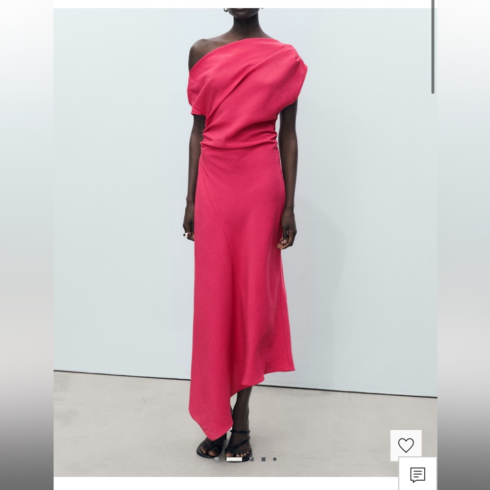 Mango Asymmetrical Modal Dress